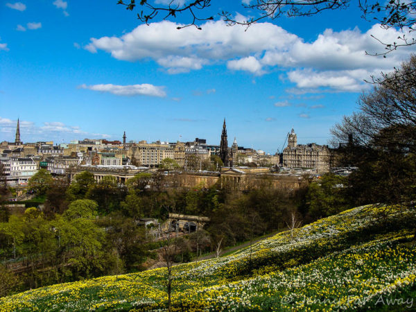 Edinburgh from the castle