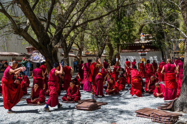 Debates at Sera Monastery, Lhasa, Tibet