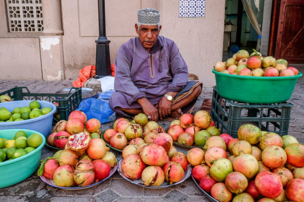 Nizwa Souq Pomegranate seller