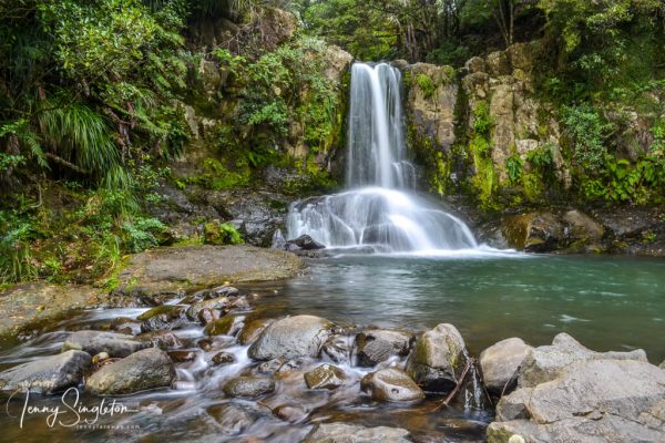 Beautiful Waiau Falls on the Coromandel Peninsula